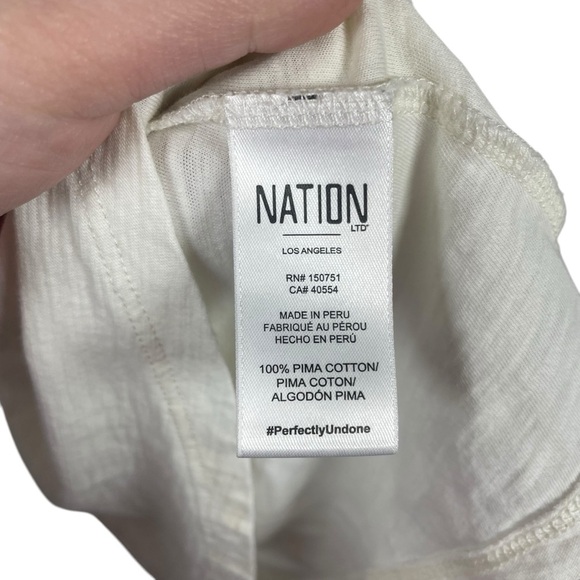 Nation LTD Women’s Habiba Ruffle Tank in Ivory Size XS - Picture 9 of 11
